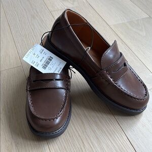 Crewcuts Brown Dress Shoes Slip-On Penny Loafers
